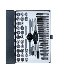 Купить Набор метчиков и плашек ЭВРИКА метрический и дюймовый 60 предметов ER-00603  в E-mobi