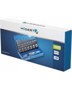 Купить Набор метчиков и плашек HOEGERT TECHNIK 32 шт. HT3B582  в E-mobi