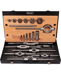 Купить Набор метчиков и плашек VOELKEL NPT 1/8-1.0 HSS-G 20пр V48025  в E-mobi