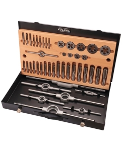 Купить Набор метчиков и плашек VOELKEL UNC 1/4-1,0 HSS-G 44пр V48053 в E-mobi