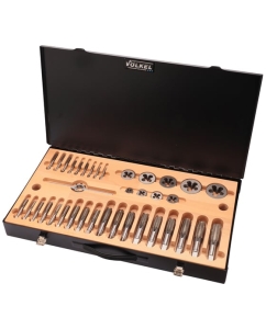 Купить Набор метчиков и плашек VOELKEL UNC 1/4-1,0 HSS-G 44пр V48053  в E-mobi