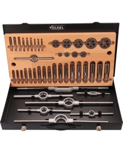 Купить Набор метчиков и плашек VOELKEL UNC 1/4-1,0 HSS-G 44пр V48053  в E-mobi