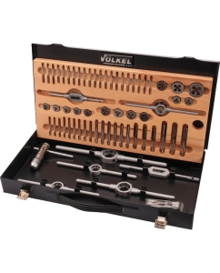 Купить Набор метчиков и плашек VOLKEL M1-M10 HSS-G 66 предметов V48002 в E-mobi