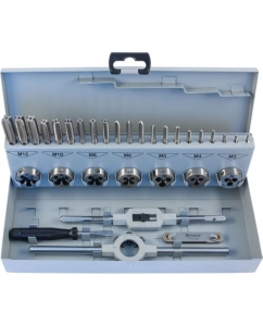 Купить Набор трехпроходных метчиков и круглых плашек THORVIK COMBO М3-М12, HSS-G, 32 предмета MTDS32 52887 в E-mobi