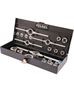 Купить Набор плашек VOLKEL М3-М12 DINEN22568 HSS-G 19 предметов V49599 в E-mobi