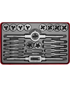 Купить Набор метчиков и плашек Зубр МАСТЕР сталь 9ХС, 24 предмета 28116-H24_z01 в E-mobi