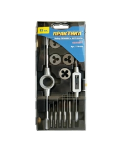 Купить Набор метчиков и плашек (12 шт) ПРАКТИКА 779-455 в E-mobi