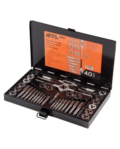Купить Набор метчиков и плашек AFFIX SK-5 M3-M12, кейс, 40 предметов AF35100140C  в E-mobi