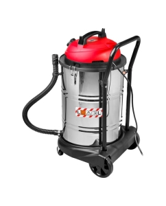 Купить Строительный пылесос ЗУБР МАСТЕР модель М4-60, 60л, 1400Вт, сухая и влажная уборка, корпус из нержавеющей стали, розетка до 2000Вт ПУ-60-1400 М4  в E-mobi