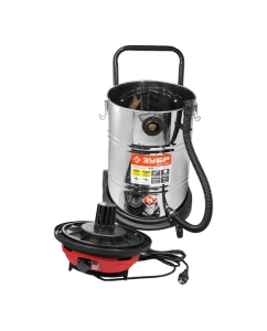 Купить Строительный пылесос ЗУБР МАСТЕР модель М4-60, 60л, 1400Вт, сухая и влажная уборка, корпус из нержавеющей стали, розетка до 2000Вт ПУ-60-1400 М4  в E-mobi