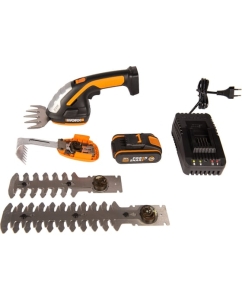 Купить Аккумуляторные ножницы для стрижки травы и кустарников WORX АКБ 1x2 А*ч и ЗУ, в комплекте с тяпкой WG801E.5 в E-mobi