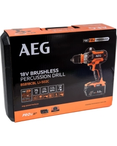 Купить Бесщеточная Дрель AEG акк BSB18CBLLI502C 4935459396  в E-mobi