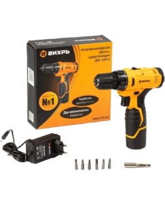 Купить Аккумуляторная дрель-шуруповерт Вихрь ДА-12Л-2 72/14/14  в E-mobi