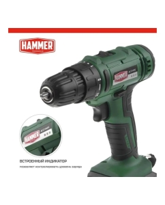 Купить Аккумуляторная дрель-шуруповерт Hammer Flex 14.4 В, 2x2 Ач, 10 мм, 0-350/0-1350 об/мин, 38 Нм, в кейсе ACD14BS  в E-mobi