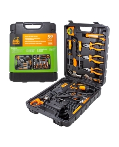 Купить Набор инструментов с электрической дрелью ISMA 59 предметов, 220 В, 750 Вт, 0-2900 об/мин, в кейсе ISMA-1059(50734) в E-mobi