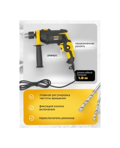 Купить Дрель ударная электрическая WMC TOOLS 3000rpm, 750W, 230V/50Hz WMC-Z1J-DH11-13B(61008)  в E-mobi