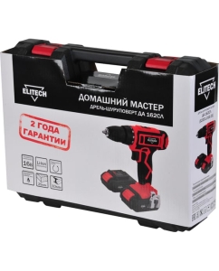 Купить Аккумуляторная дрель Elitech Домашний Мастер ДА 162сл 202414  в E-mobi