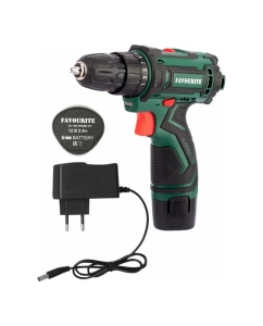 Купить Аккумуляторная дрель-шуруповерт FAVOURITE + набор оснастки DC 1202 PROMO SET  в E-mobi