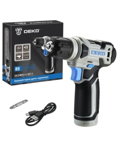 Купить Аккумуляторная дрель-шуруповерт DEKO ZKCD80FU-Li SET 3 063-4128 в E-mobi