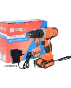 Купить Аккумуляторный шуруповерт Союз ДШС-12-1-ПРОМО  в E-mobi