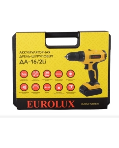 Купить Аккумуляторная дрель-шуруповерт Eurolux ДА-16/2Li 72/14/51  в E-mobi