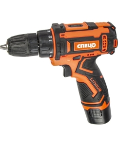 Купить Аккумуляторная дрель Спец БДА-12-1, 12 В,1 аккум. х 2 Ач, Ли-Ион, 0-750 об/мин, 18 Нм, реверс, регулировка крут. момента, подсветка, зарядка 3-5 час, цв.коробка СПЕЦ-4104 в E-mobi