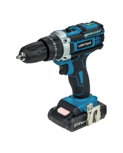 Купить Дрель-шуруповерт аккумуляторный VERTER 21В, 2 АКБ, 2Ач, максимальное число оборотов 0-1200 об/мин VER99183 в E-mobi