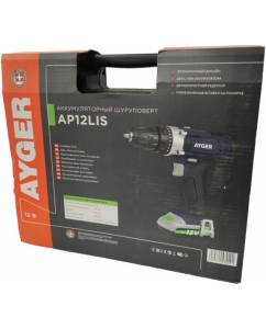 Купить Аккумуляторная дрель-шуруповерт AYGER AP12LIS  в E-mobi