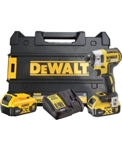 Купить Аккумуляторный шуруповерт DEWALT DCF887P2, 18 В, 205 Нм, 3800 уд/мин, с 2 АКБ 5 Ач и ЗУ, в кейсе DCF887P2-QW в E-mobi