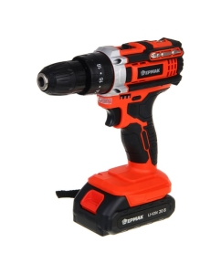 Купить Дрель-шуруповерт аккумуляторный ударный ЕРМАК ДША-20, 20В, 2Ач, 0-400-1500 об.мин, 40 нм 691-046 в E-mobi