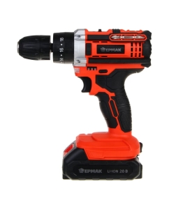 Купить Дрель-шуруповерт аккумуляторный ударный ЕРМАК ДША-20, 20В, 2Ач, 0-400-1500 об.мин, 40 нм 691-046  в E-mobi