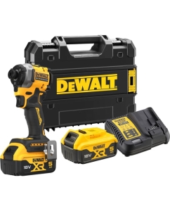 Купить Аккумуляторный шуруповерт DEWALT DCF850P2T, 18 В, 206.2 Нм, 3800 уд/мин, с 2 АКБ 5 Ач и ЗУ, в кейсе TSTAK DCF850P2T-QW в E-mobi