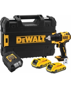 Купить Аккумуляторная дрель-шуруповерт Dewalt DCD708D2T, 18 В, 1650 об/мин, с 2 АКБ 2 Ач и ЗУ, в кейсе TSTAK DCD708D2T-QW в E-mobi