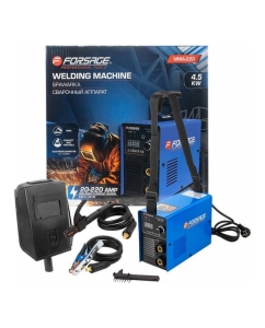 Купить Сварочный аппарат Forsage 4.5 кВт, 230 В, диаметр электрода - 1.6-4 мм, сварочный ток - 20-220 А F-MMA-220(58941) в E-mobi
