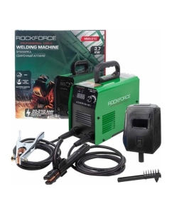 Купить Сварочный аппарат Rockforce 3.7 кВт, 230 В, диаметр электрода - 1.6-3.2 мм, сварочный ток - 20-210 А RF-MMA-210(58940) в E-mobi