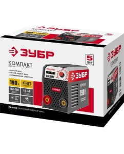 Купить Инверторный сварочный аппарат Зубр 190 А, СА-190К  в E-mobi