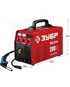 Купить Инверторный сварочный полуавтомат Зубр 200 А, ПС-200  в E-mobi