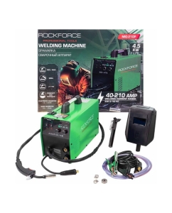 Купить Сварочный аппарат Rockforce 4.5кВт, 230В, диаметр электрода - 1.6-4мм, диаметр проволоки - 0.6-1мм, сварочный ток - 40-210А RF-MIG-210P(58936) в E-mobi
