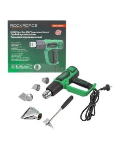 Купить Промышленный фен с насадками ROCKFORCE RF-HG65-2000LED(52351) в E-mobi