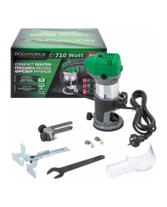 Купить Фрезер ручной Rockforce (710Вт, 13000-33000 об/мин, ход фрезы 36мм, диаметр цангового патрона 6,8мм) RF-RT0700C(60755) в E-mobi