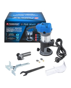 Купить Фрезер ручной Forsage (710Вт, 13000-33000 об/мин, ход фрезы 36мм, диаметр цангового патрона 6,8мм) F-RT0700C(60751) в E-mobi