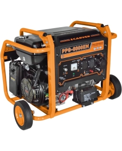 Купить Генератор CARVER PPG- 8000ЕM бензин LT-190F, 6,0/6,5кВт, 220В, бак 33 л, электростартер, колеса. медь 01.020.00030 в E-mobi