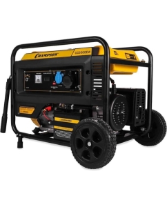 Купить Генератор Champion GG5000EW (5/5,5кВт OHV 15лс 25л 81кг эл.старт колеса) в E-mobi