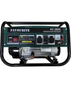 Купить Бензиновый генератор FAVOURITE 2,5/2,8 кВт, 7 л.с., 3000 об/мин, 15 л, 196 см3, 360 г/кВтч PG 2800 в E-mobi