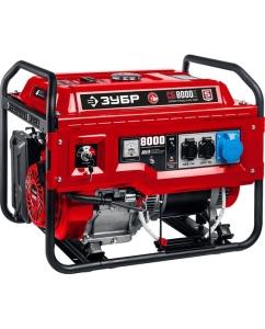 Купить Бензиновый генератор ЗУБР с электростартером, 8000 Вт СБ-8000Е в E-mobi