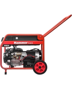 Купить Бензоэлектростанция Hammer Flex GN7000ET электрозапуск 6КВт 220В 50Гц бак 30л непр.8,5ч 522793  в E-mobi