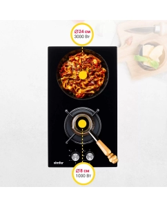 Купить Встраиваемая варочная панель газовая Simfer H30N20S470 черный  в E-mobi