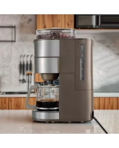 Купить Кофеварка капельного типа Kitfort КТ-7204 бежевый, серый  в E-mobi