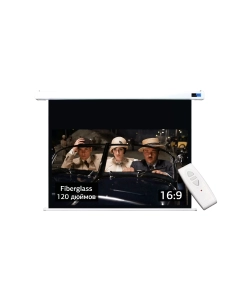 Купить Экран Cinema S-OK SCPSM-266x150FG-ED60 Pro 120-- 16:9 настенно-потолочный, моториз, белый в E-mobi