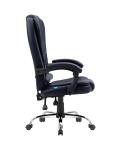 Купить Кресло игровое Defender Ares с мягкими подлокотниками, класс 3, полиуретан, синее  в E-mobi